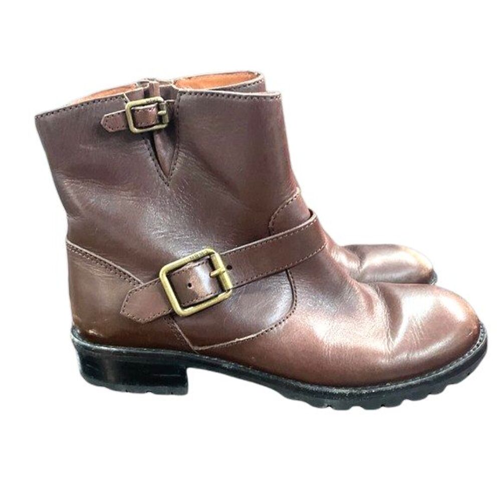 Marc by Marc Jacobs Womens Size 6.5 37 Leather Boots Booties Ankle Shoes Brown - Picture 3 of 6
